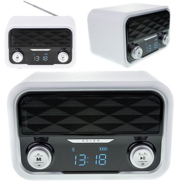 RADIO KUCHENNE RETRO PRZENOŚNE BLUETOOTH USB SD FM