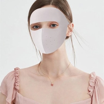 Летняя солнцезащитная маска из ледяного шелка, защита от пыли, защита от солнца для всего лица