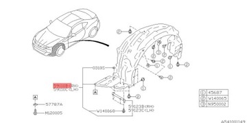 SUBARU OE 59110CA001