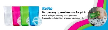 Учебная чашка Reflo Unbreakable Smart Cup, розовая