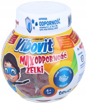 Vibovit MAX odporność 4+ witaminy dla dzieci 50