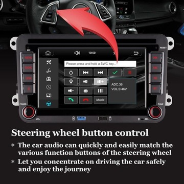 7-дюймовый магнитола LINUX Auto с двойным DIN VW Jetta Golf Polo Passat Android iOS