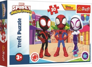 Puzzle 30 Przygody Spidey'a I przyjaciół Trefl