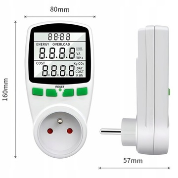 WATOMIERZ MIERNIK LICZNIK ENERGII ELEKTRYCZNEJ AMPEROMIERZ WOLTOMIERZ