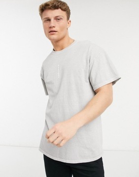 TOPMAN T-SHIRT MĘSKI SZARY BAWEŁNIANY BASIC L 2RBR