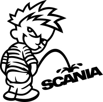 Naklejka Leje na wszystko Scania 50x50cm