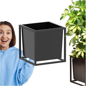 KWIETNIK STOJĄCY STOJAK METALOWY PÓŁKI NA KWIATY ROŚLINY LOFT DESIGM L 25cm