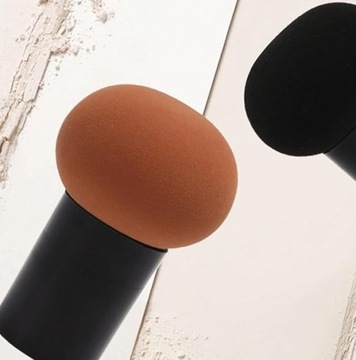 Gąbka do makijażu Powder Puff Pudełko | Brązowa