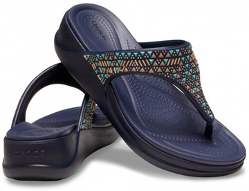 Crocs Boca Medallion Wedge Flip 207648 W7 37-38