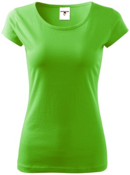 Zielona 92 bawełniana bluzka damska duży dekolt S
