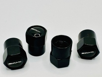 Колпачки клапанов шин для AMG ЧЕРНЫЕ Набор из 4 шт.