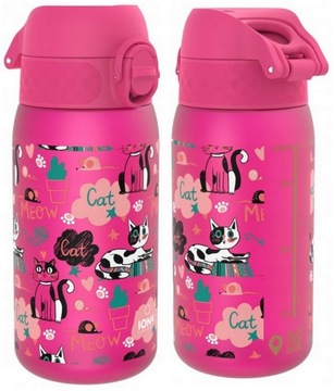 ION8 Dziecięcy bidon do szkoły przedszkola butelka na wodę BPA Free 400ml