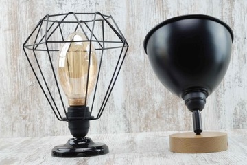 oprawka e27 z dwoma pierścieniami do abażuru oprawka do klosza lampa loft