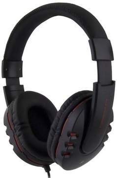 duże wygodne słuchawki stereo 3m jack regulacja