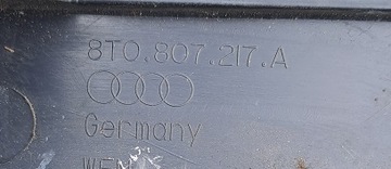 AUDI A4 B8 A5 LIŠTA KRYT NOSNÍKU NÁRAZNÍKU PŘEDNÍ