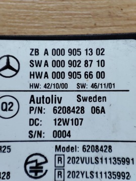 SENZOR SENSOR RADAR DISTRONIC A0009051302 W246 W176 W117 B A-KL CLA MERCEDES