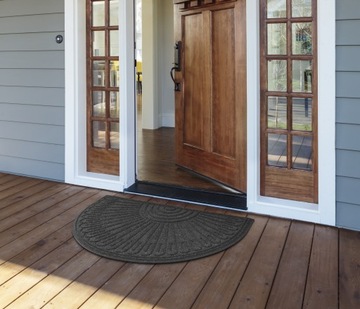 КОВРИК ДЛЯ ОБУВИ ВХОДНОЙ, ТОЛСТЫЙ, ПОЛУКРУГ, 60х90