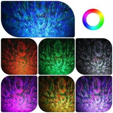 PROJEKTOR GWIAZD FAL LED LAMPKA NOCNA PREZENT USB