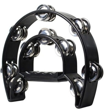 CZARNY TAMBURYN 20-PAR DZWONKÓW