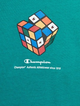 Champion T-Shirt 306373 Turkusowy Regular Fit