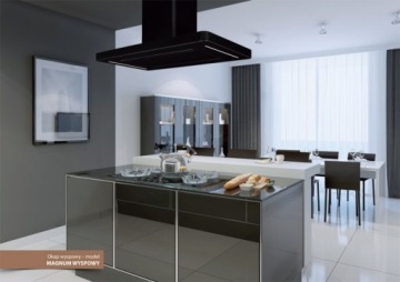 ОСТРОВНАЯ ВЫТЯЖКА TOFLESZ MAGNUM БЕЛЫЙ 60 СМ С ПОДСВЕТКОЙ