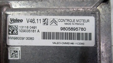 CITROEN DS3 1.2 VTI JEDNOTKA ŘÍZENÍ MOTORU