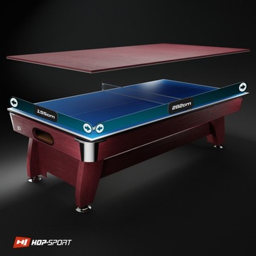 Бильярдный стол 9 футов с двойной боковой накладкой Бильярдный стол 3 в 1 с пинг-понгом