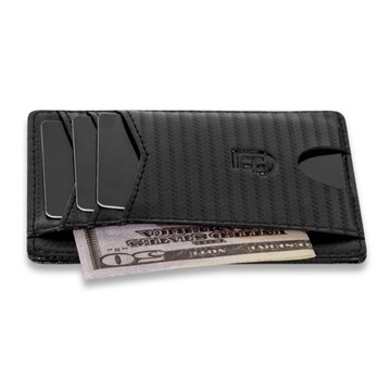 Mały skórzany portfel męski Etui na karty RFID