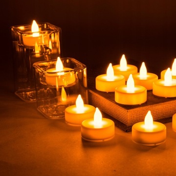 8x ŚWIECZKA LED + baterie tealight Świece
