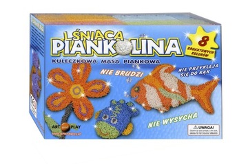 PIANKOLINA kuleczkowa masa 8 BROKATOWYCH KOLORÓW