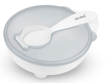 ЧАША AKUKU, ТАРЕЛКА С ЛОЖКОЙ И КРЫШКОЙ