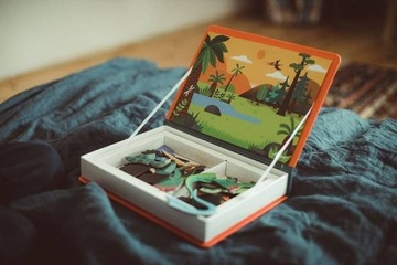 Магнитный пазл Динозавры Магнитикнига Janod 3+