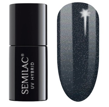 Semilac Lakier Hybrydowy 325 Frosty Carbon Shimmer 7 ml.