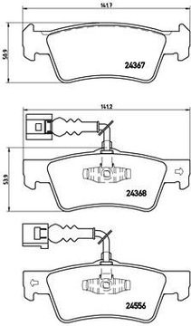 КОЛОДКИ ТОРМОЗНЫЕ BREMBO P85068 