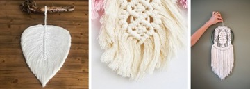 Нитка для макраме из натурального хлопка, 5мм, 100м, скрученная.