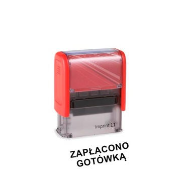 Pieczątka zapłacono gotówką różne wzory