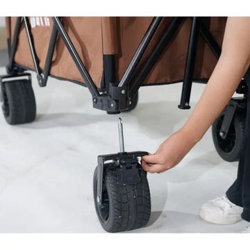 ТУРИСТИЧЕСКИЙ ПЛЯЖНЫЙ ТРАНСПОРТ САДОВЫЙ ЛЮКС НА ТОЛСТЫХ КОЛЕСАХ СКЛАДНОЙ