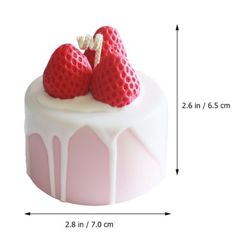 КРЕМОВЫЕ ДЕКОРАТИВНЫЕ СВЕЧИ КЛУБНИКА