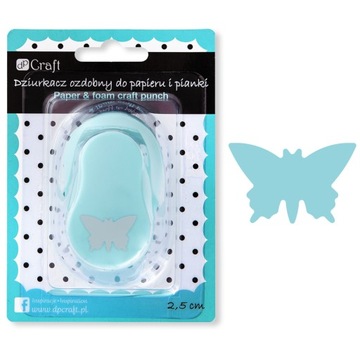 DZIURKACZ OZDOBNY MOTYL MOTYLEK DO PAPIERU I PIANKI 2,5cm DpCraft