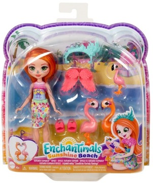 ENCHANTIMALS RODZINA FLAMINGÓW LALKA I ZWIERZĄTKA HRX85