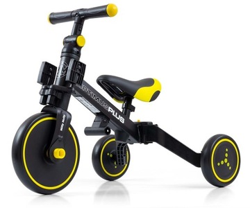 Велосипед трехколесный BALANCE BIKE 4в1 для 1, 2, 3 лет, Черный, детский