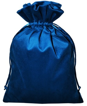 Велюровый подарочный пакет бархат 21х30см оранжевый декор