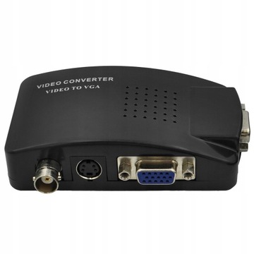 S-Video BNC AV VGA VGA VIDEA TENGENTER в VGA с бесплатными кабелями