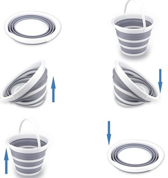 СИЛИКОНОВОЕ ВЕДРО, УНИВЕРСАЛЬНОЕ СКЛАДНОЕ ВЕДРО 10