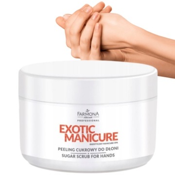 Peeling cukrowy do Dłoni rąk Exotic Manicure FARMONA Professional 300 ml