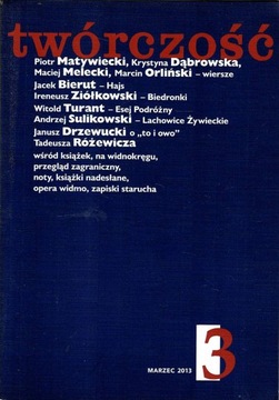 Twórczość nr 3/2013 Bierut Melecki Sulikowski