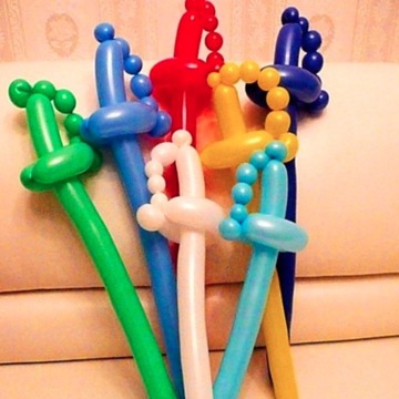 ШАРИКИ ДЛЯ СКРУЧИВАНИЯ - 100 ШТ + НАСОС, ТОЛСТЫЕ, ПРОЧНЫЕ.