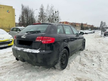 Audi A3 8P Hatchback 3d 2.0 TDI PD 140KM 2008 Audi A3 Sportback Audi A3 Sportback 2,0 Diesel Bogate Wyposazenie Hak Zami, zdjęcie 7