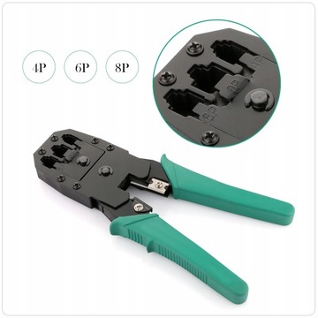 КАБЕЛЬНЫЙ ТЕСТЕР ТЕСТЕР ДАВЛЕНИЯ СЪЕМНИК Щипцы RJ45 РАЗЪЕМ LAN 3 + КОРПУС