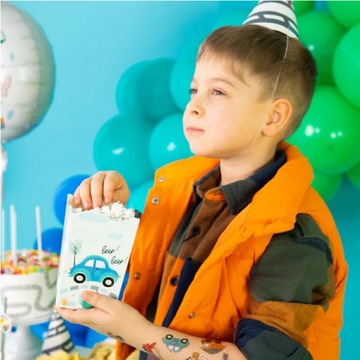 Коробки Ведро для ПОПКОРНА Сладости Снеки Машины Строительные 6 шт.